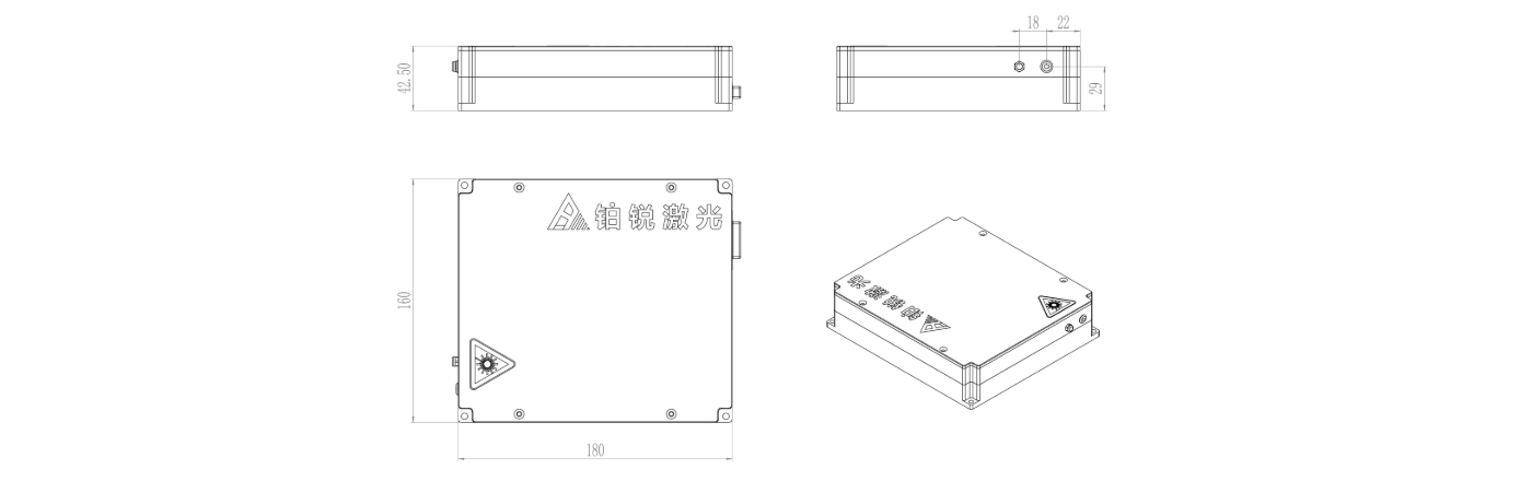 光纤系列皮秒-脉宽可调亚纳秒近红外光纤种子源@1x